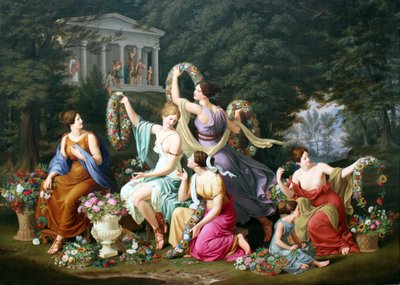 Wreath Makers by Heinrich Anton Dahling